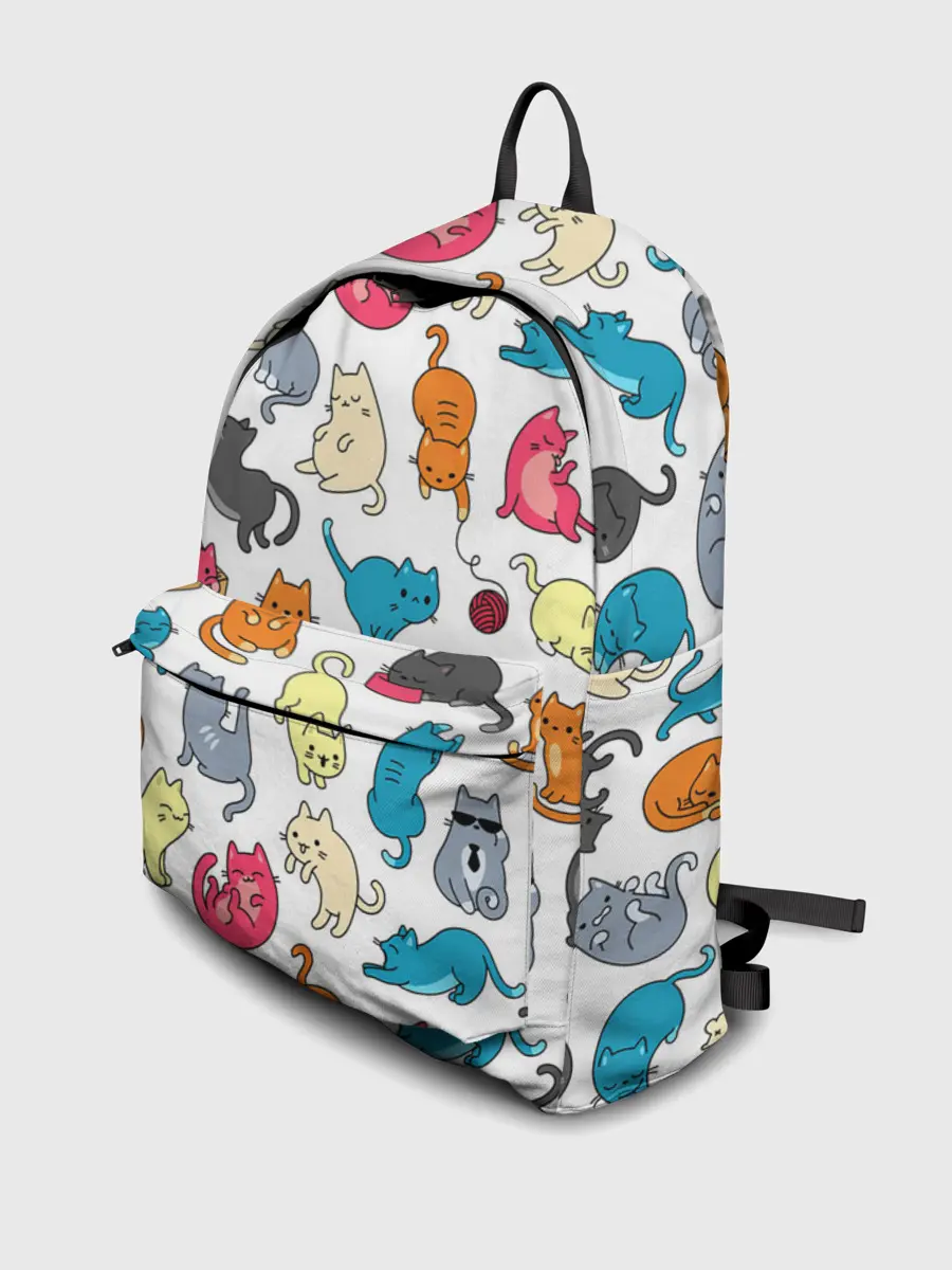 Рюкзак джинсовый / Кошачья стая