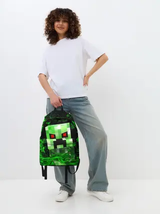 Рюкзак джинсовый / MINECRAFT CREEPER