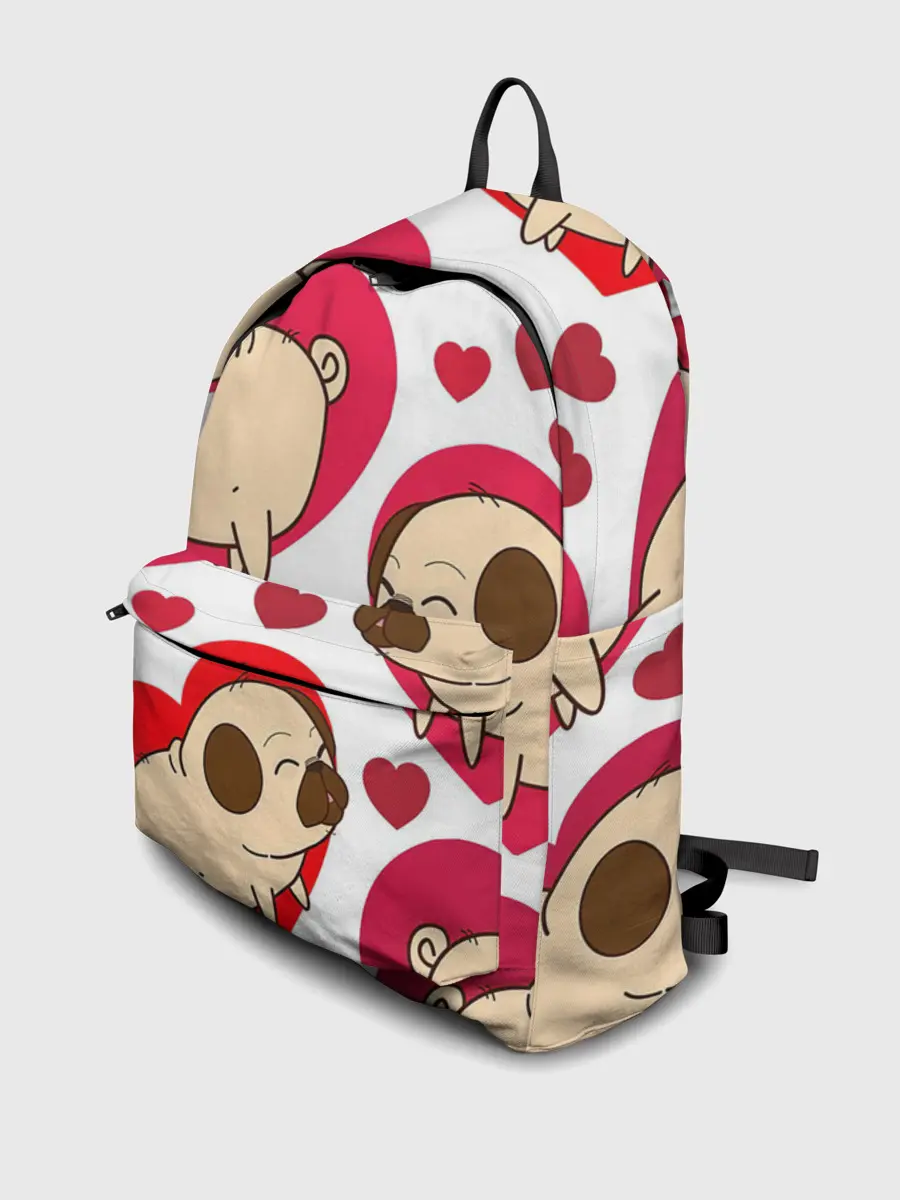 Рюкзак джинсовый / Мопсики