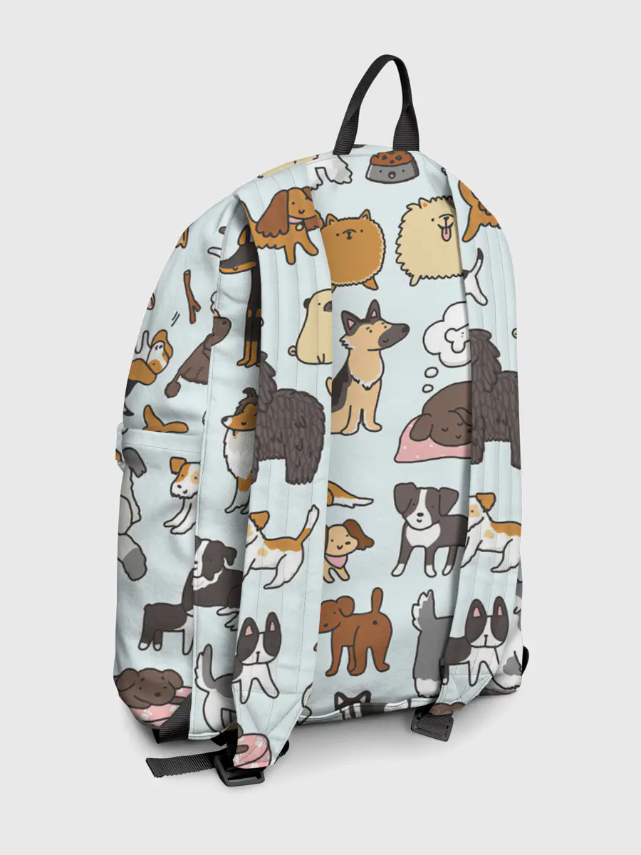 Рюкзак джинсовый / Собаки