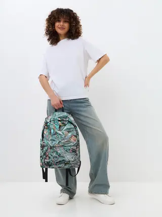 Рюкзак джинсовый / Голографическая фольга