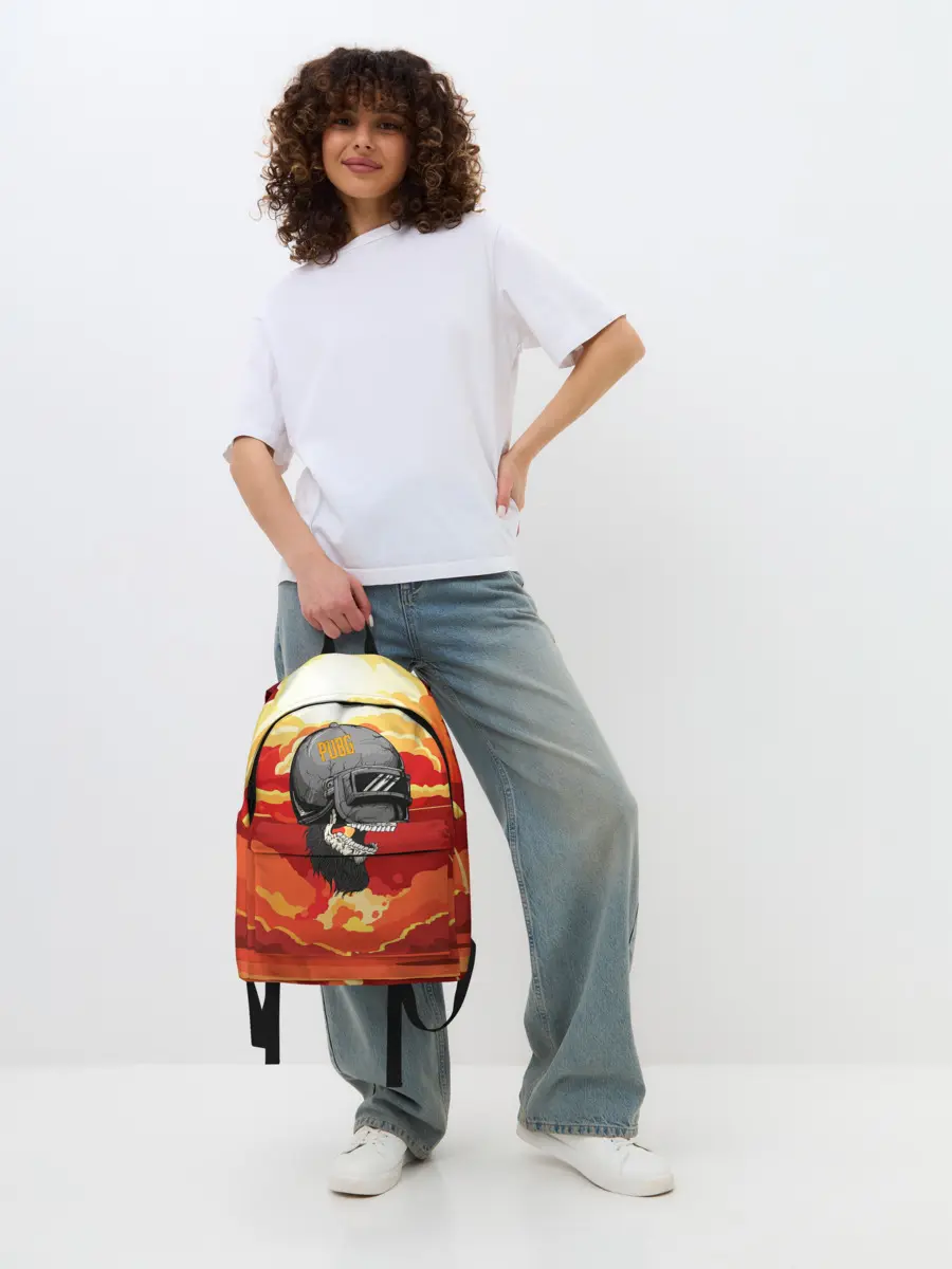 Рюкзак джинсовый / PUBG Skull