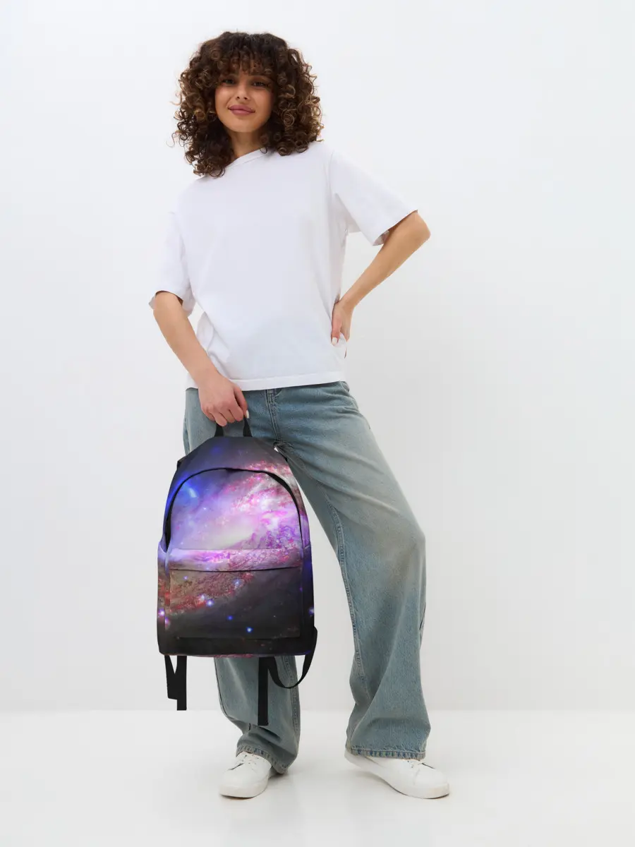 Рюкзак джинсовый / Космическая спираль