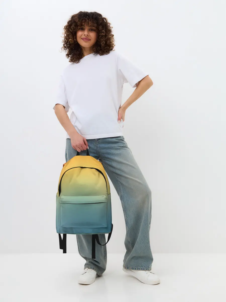 Рюкзак джинсовый / Мягкий летний градиент