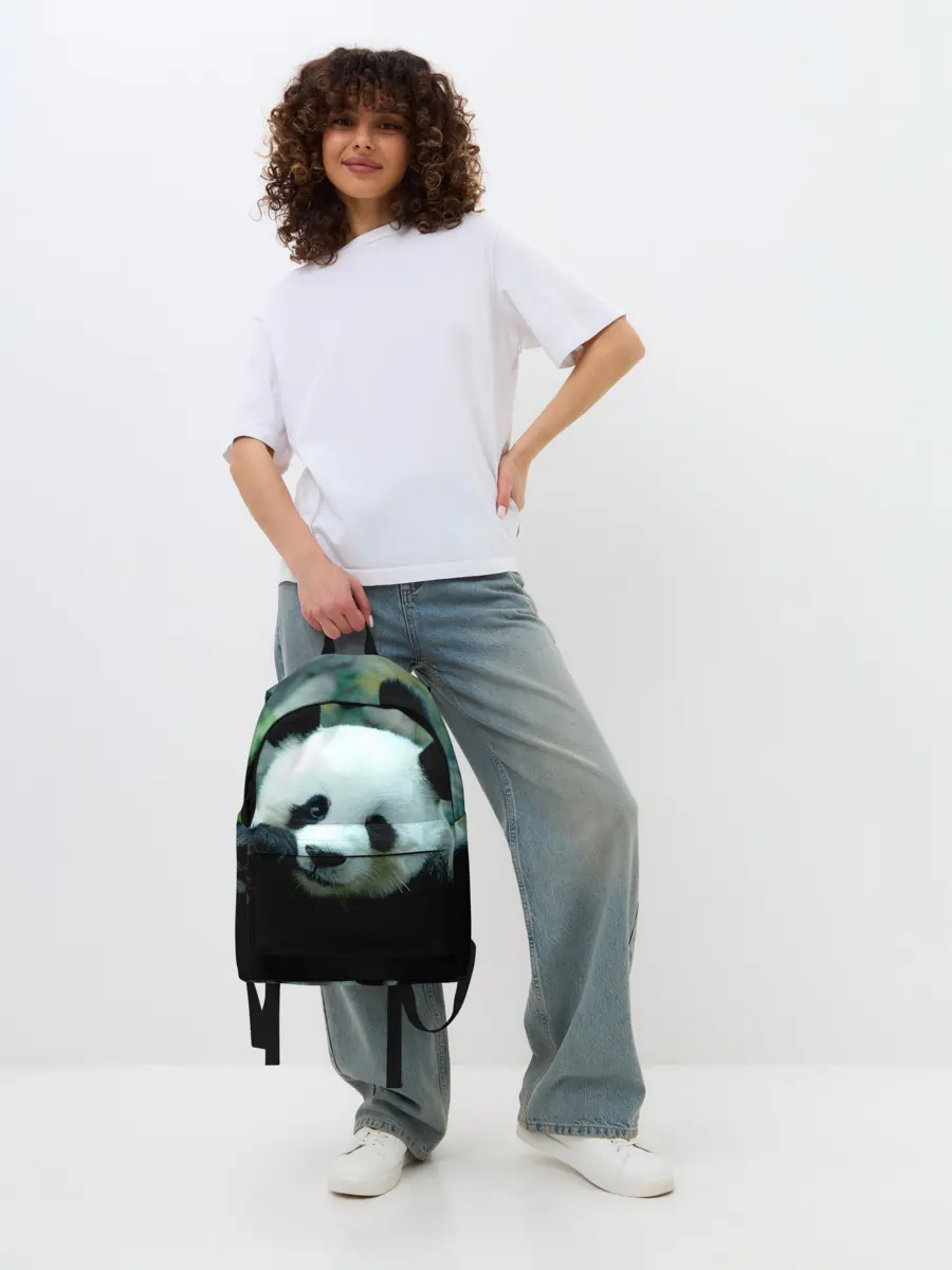 Рюкзак джинсовый / Панда