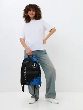 Рюкзак джинсовый / MERCEDES / МЕРСЕДЕС