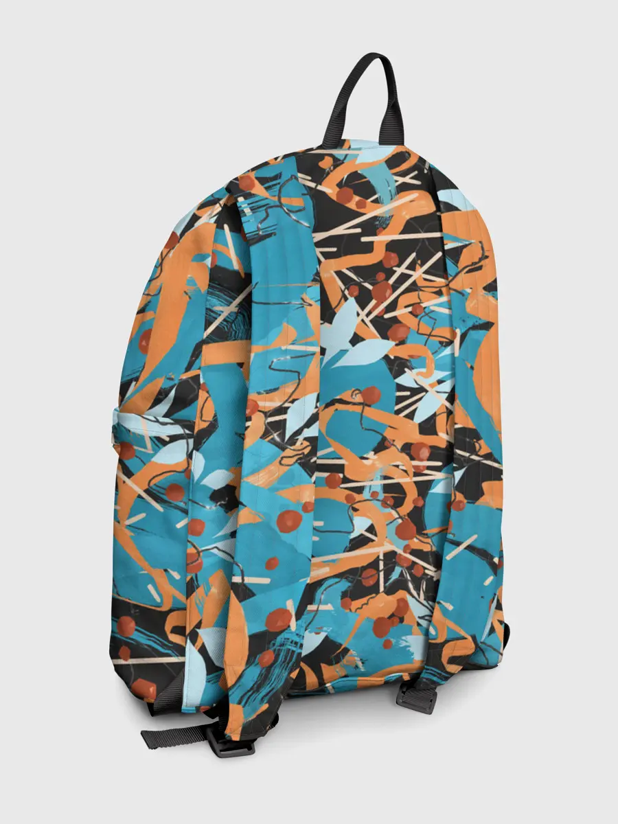 Рюкзак джинсовый / Яркие линии