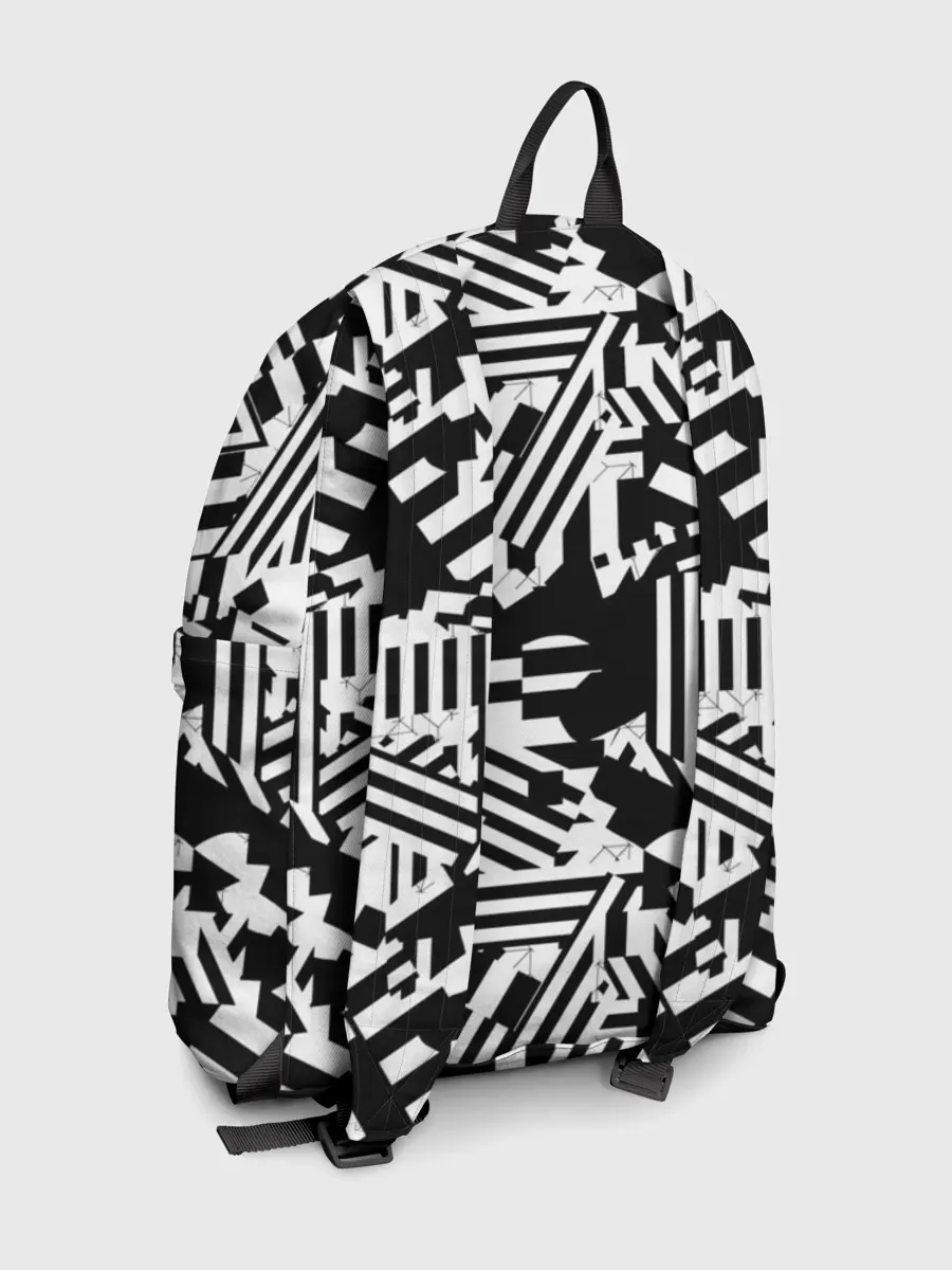 Рюкзак джинсовый / Хаотичные линии