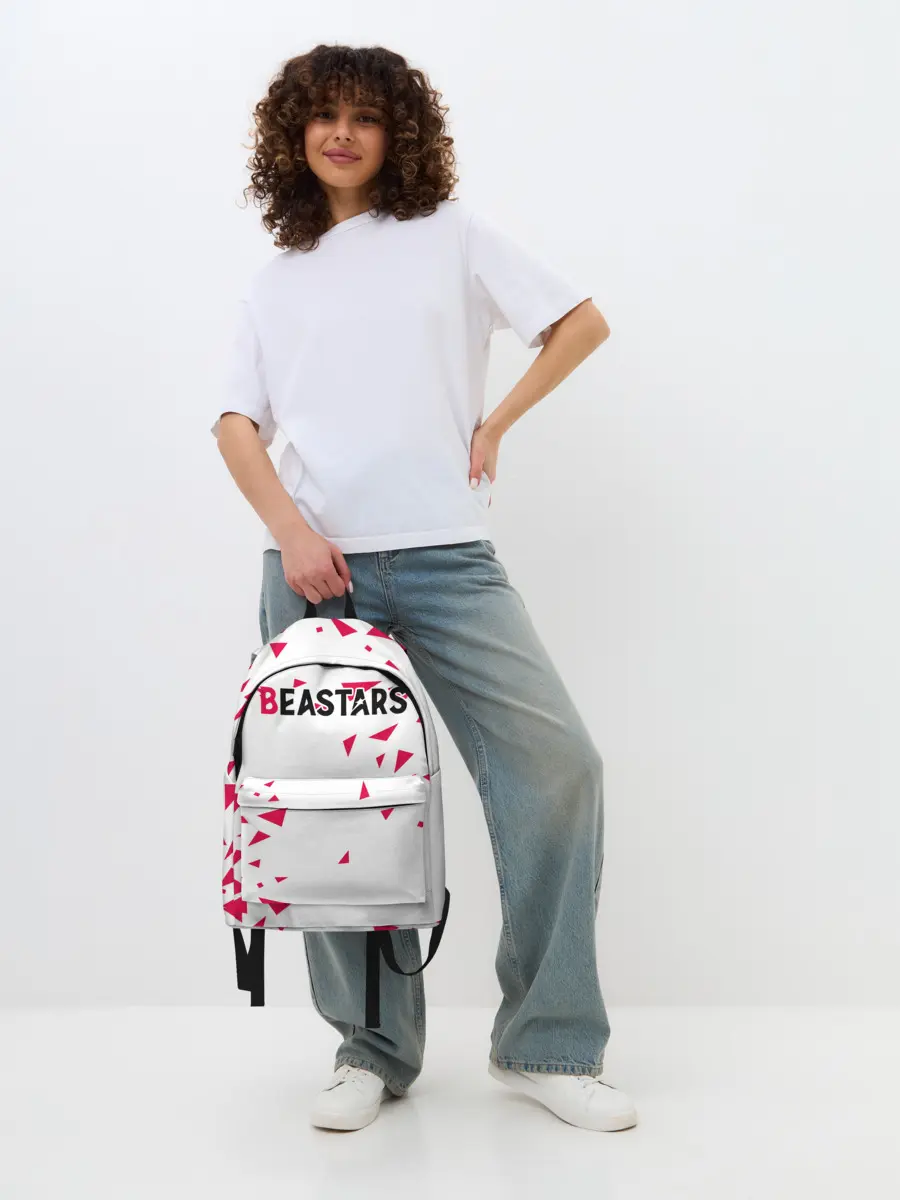 Рюкзак джинсовый / Beastars треугольники