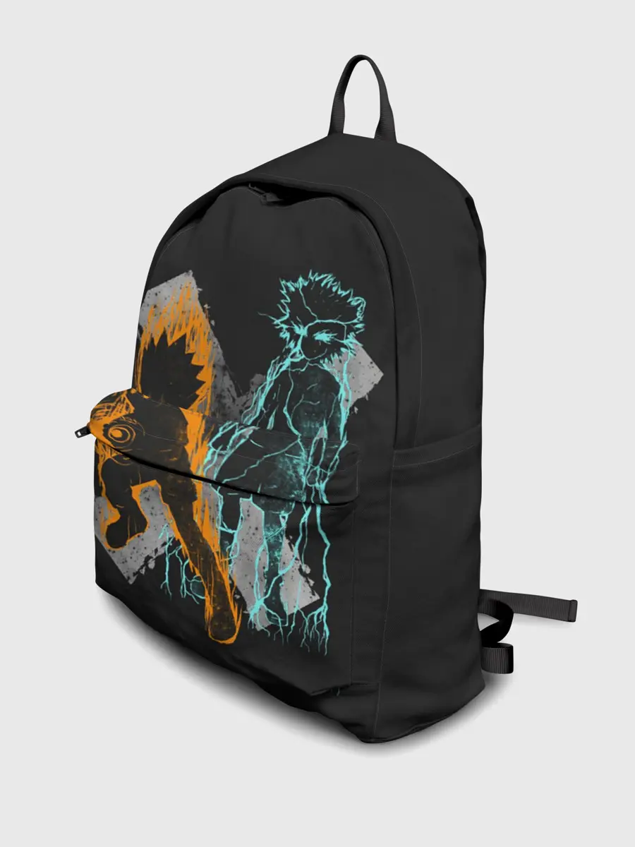 Рюкзак джинсовый / Logo Hunter с персонажами