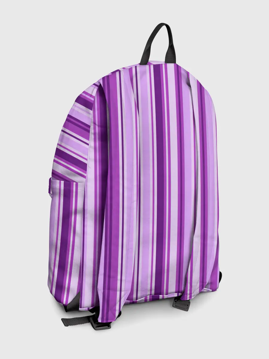 Рюкзак джинсовый / Фиолетово-чёрные полосы