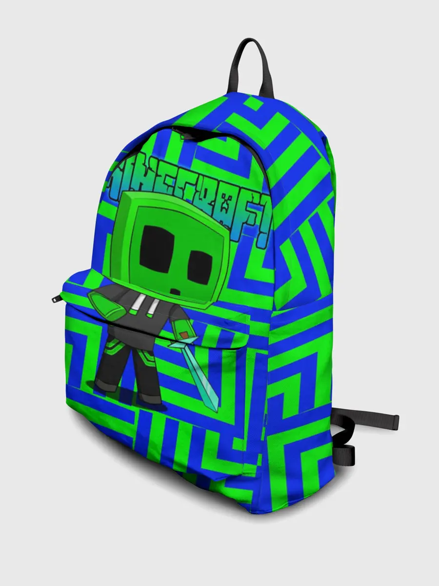 Рюкзак джинсовый / Minecraft | Creeper