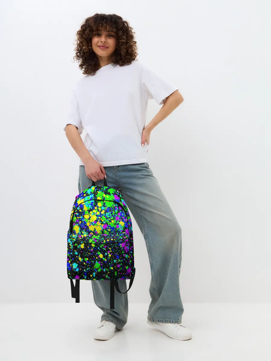 Рюкзак джинсовый / Неоновые краски лета