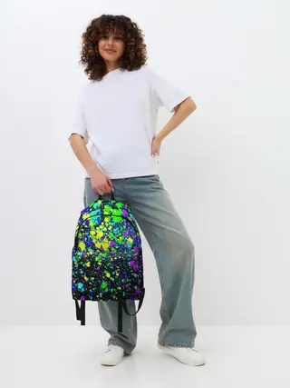 Рюкзак джинсовый / Неоновые краски лета