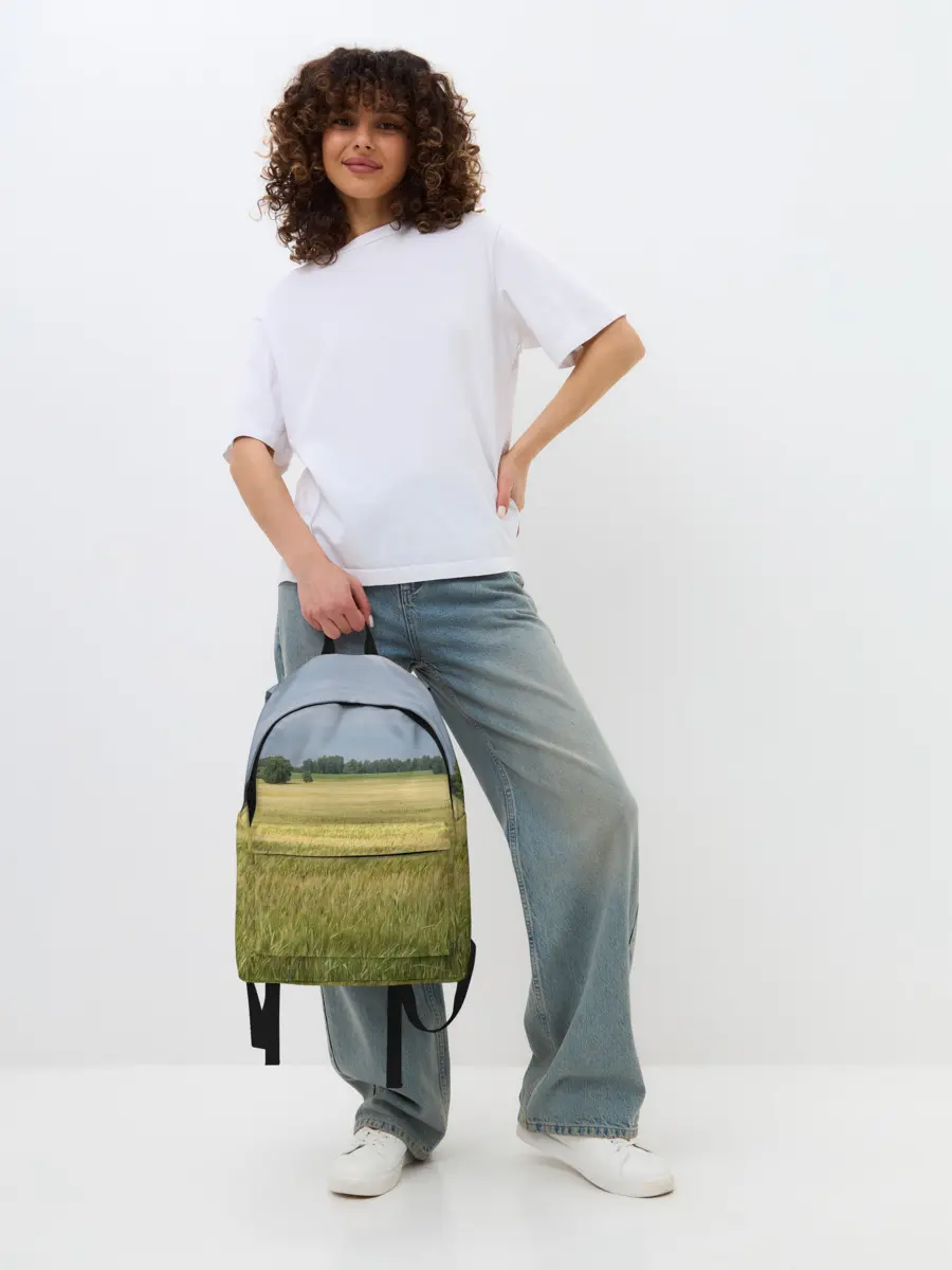 Рюкзак джинсовый / Пшеничное поле