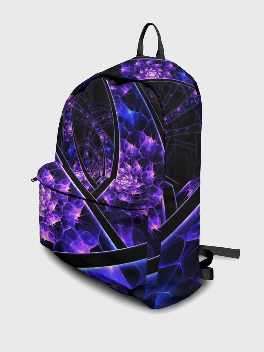 Рюкзак джинсовый / Фрактал линии