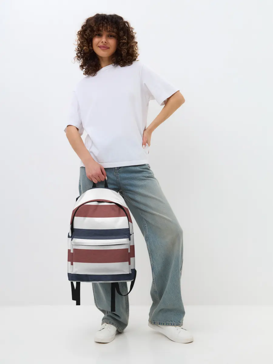 Рюкзак джинсовый / Полоски