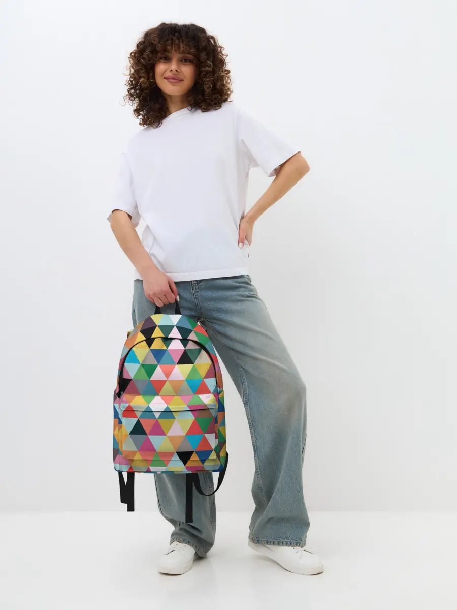 Рюкзак джинсовый / хипстерский паттерн