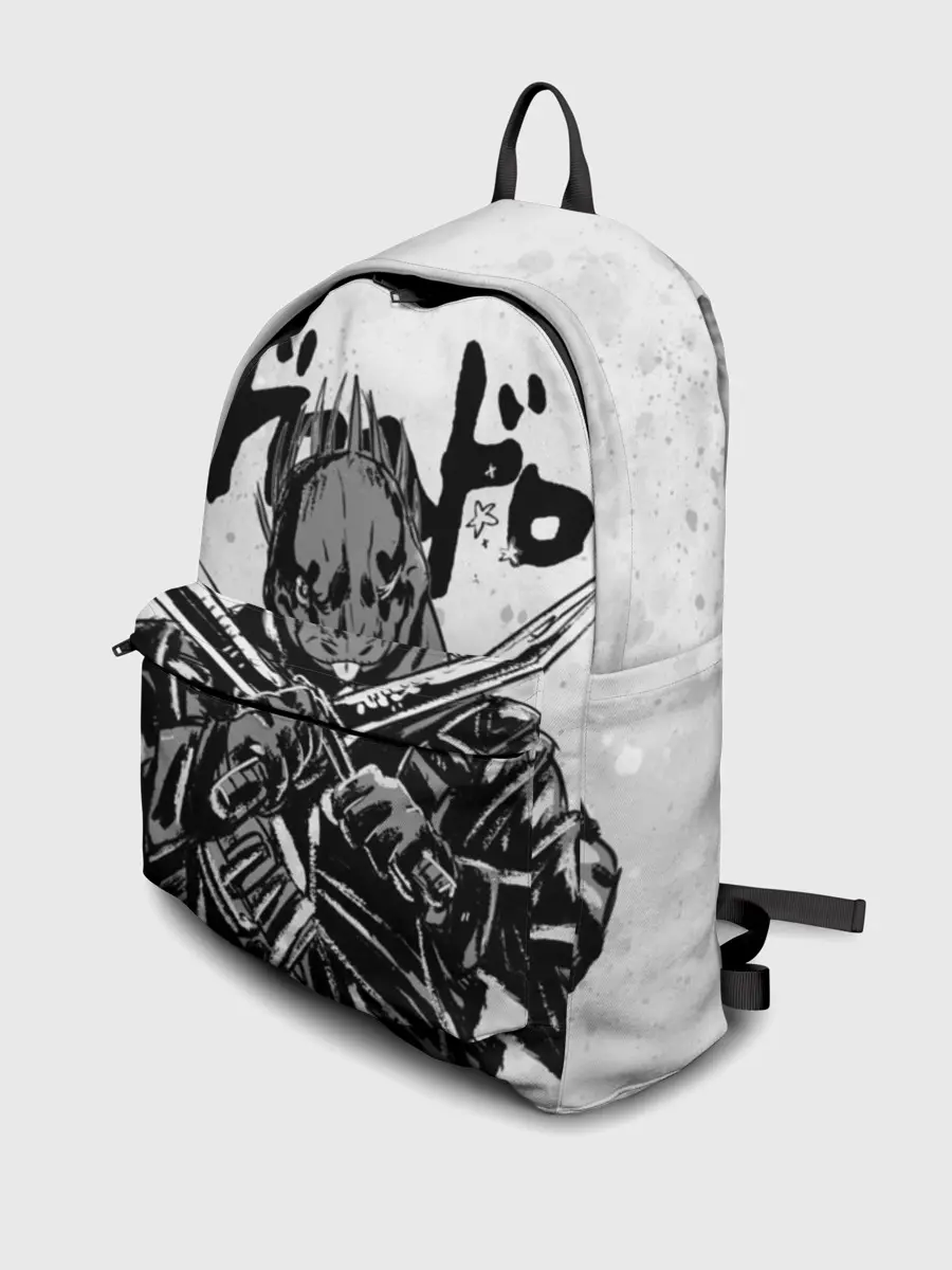 Рюкзак джинсовый / Кайман с мечами Дорохедоро