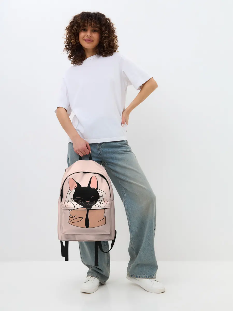 Рюкзак джинсовый / Любовь