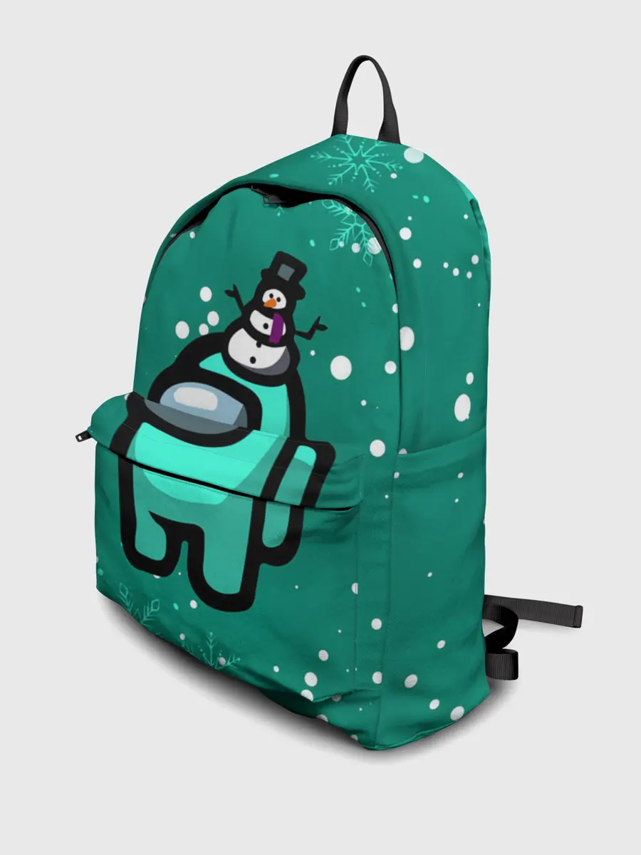 Рюкзак джинсовый / AMONG US - СНЕЖНЫЙ