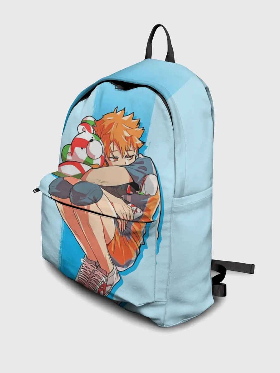 Рюкзак джинсовый / Хината на синем фоне