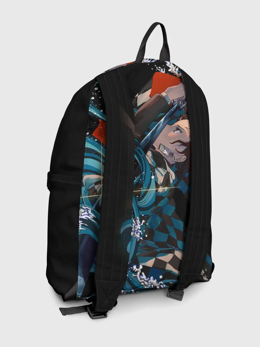 Рюкзак джинсовый / КЛИНОК РАССЕКАЮЩИЙ ДЕМОНОВ