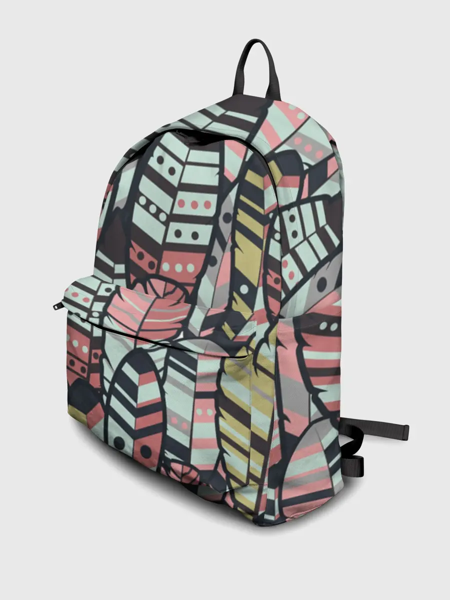 Рюкзак джинсовый / Индейские перья