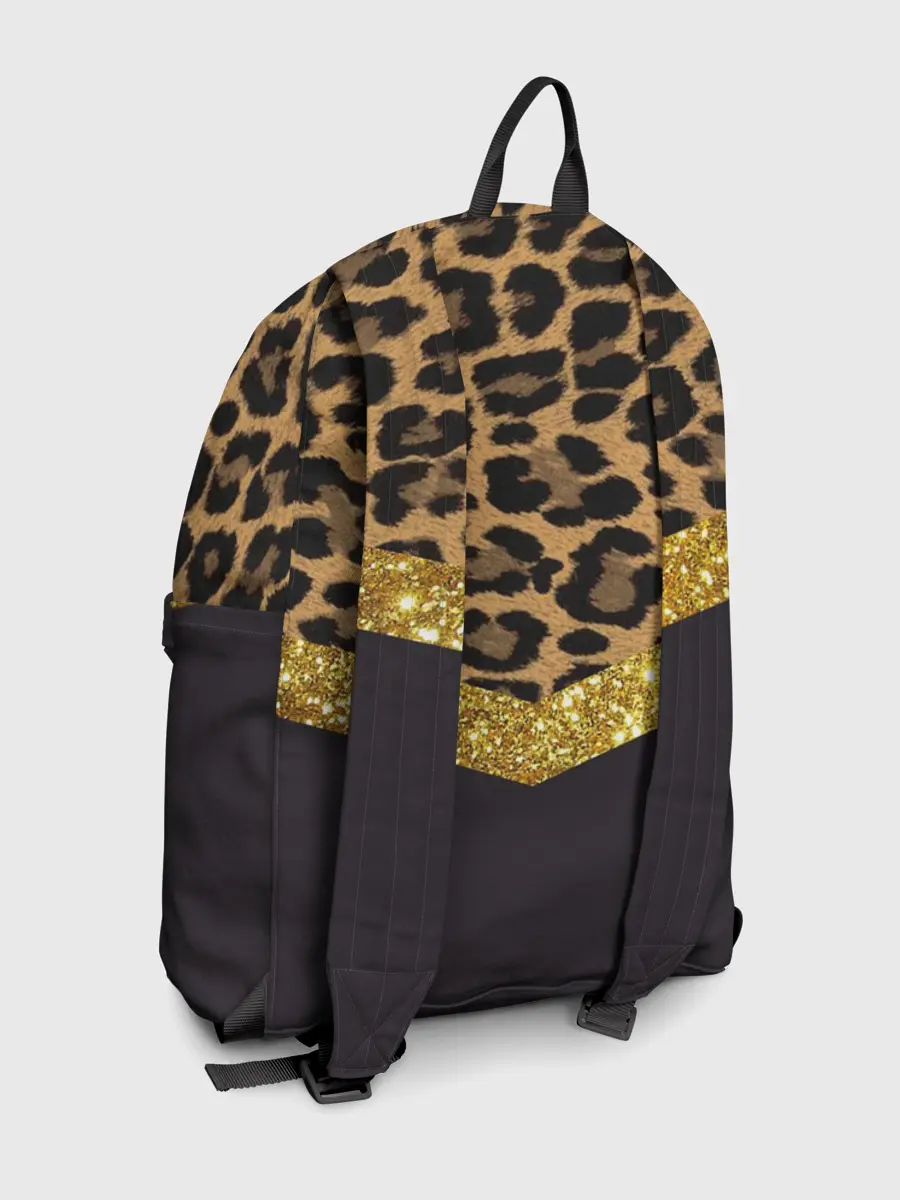 Рюкзак джинсовый / Леопардовый принт