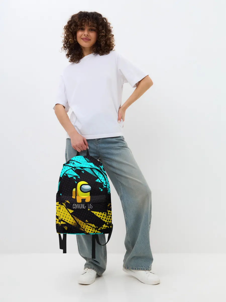 Рюкзак джинсовый / AMONG US / АМОНГ АС