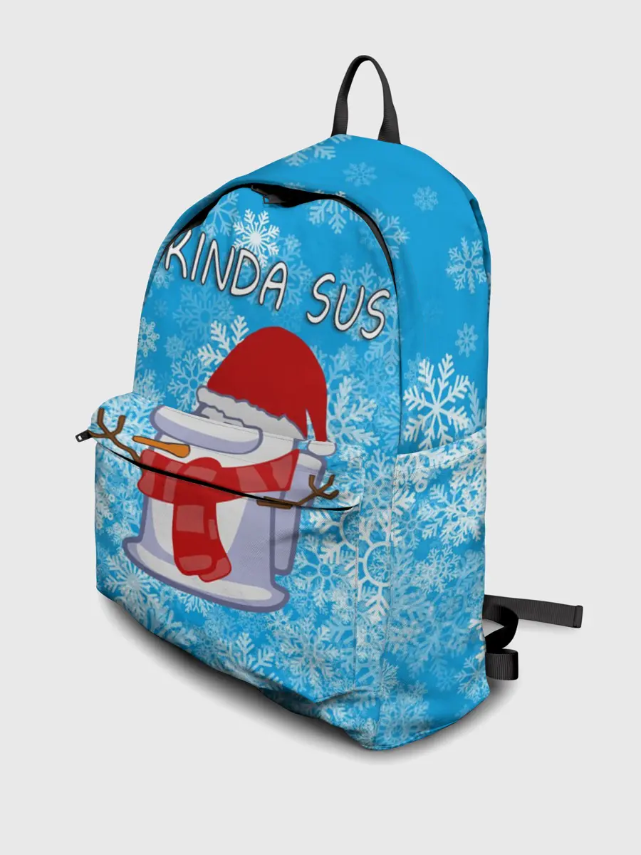 Рюкзак джинсовый / AMONG US СНЕГОВИК