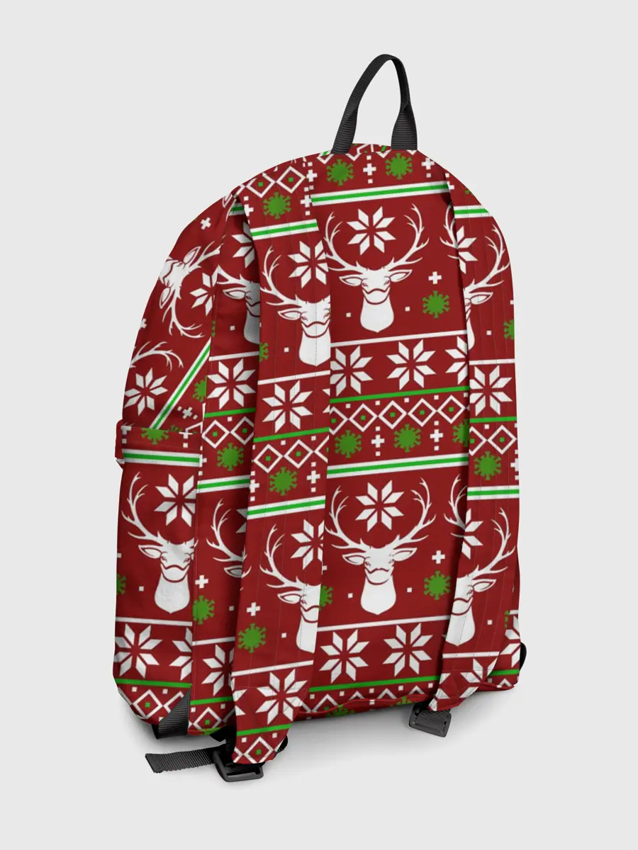 Рюкзак джинсовый / Санта с защитным экраном