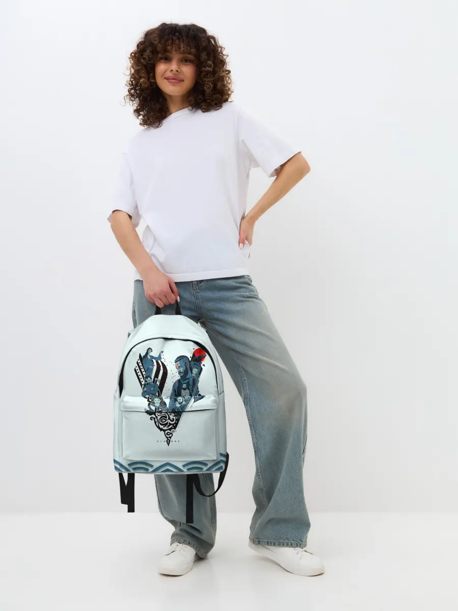 Рюкзак джинсовый / Викинги