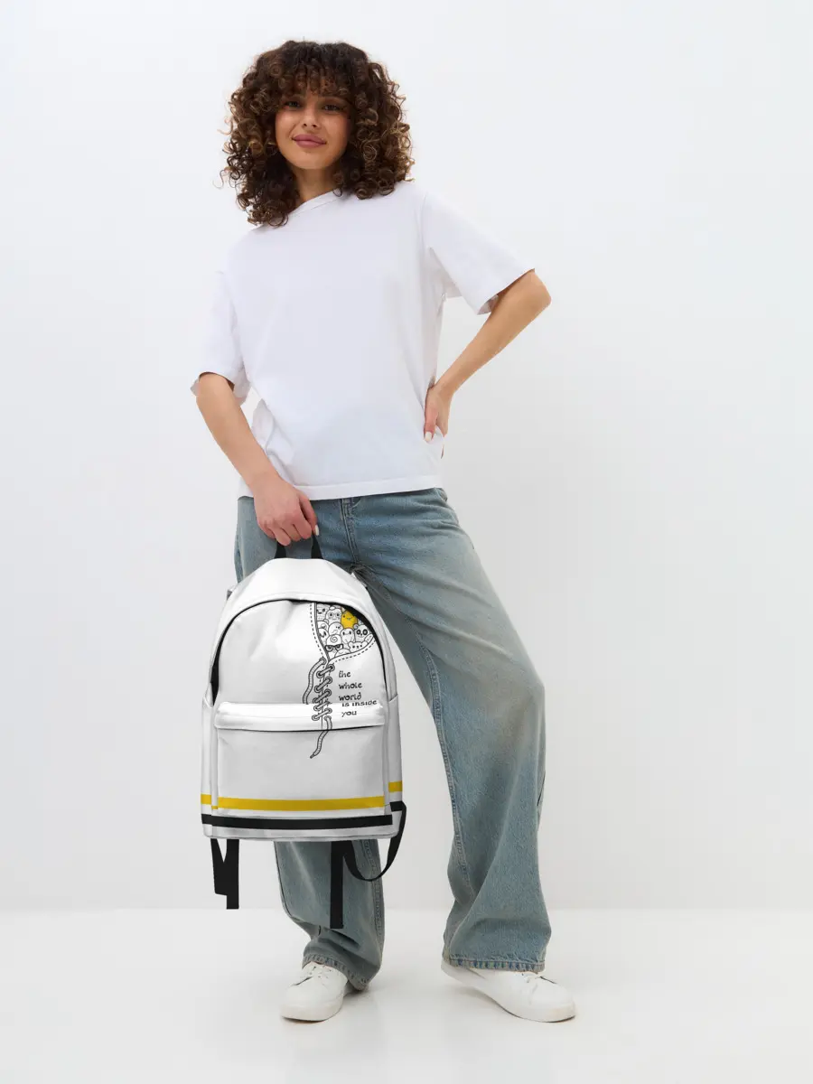 Рюкзак джинсовый / Внутри тебя целый мир