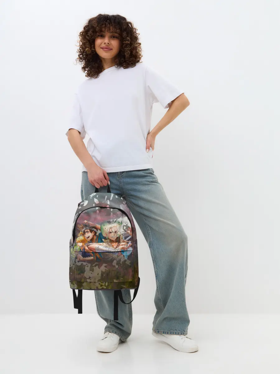 Рюкзак джинсовый / Доктор Стоун