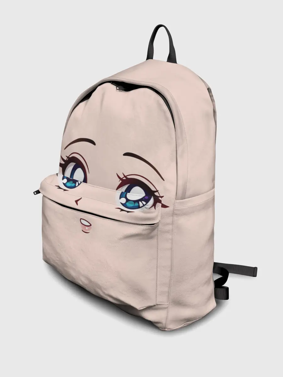 Рюкзак джинсовый / Surprised anime face
