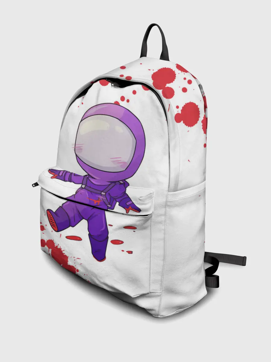 Рюкзак джинсовый / AMONG US - Импостор Покушал