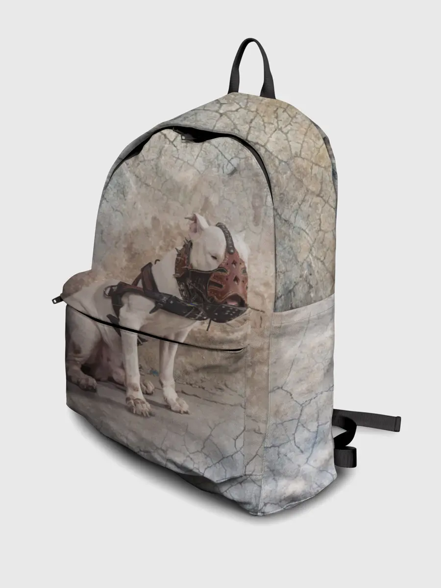 Рюкзак джинсовый / Бойцовый бультерьер