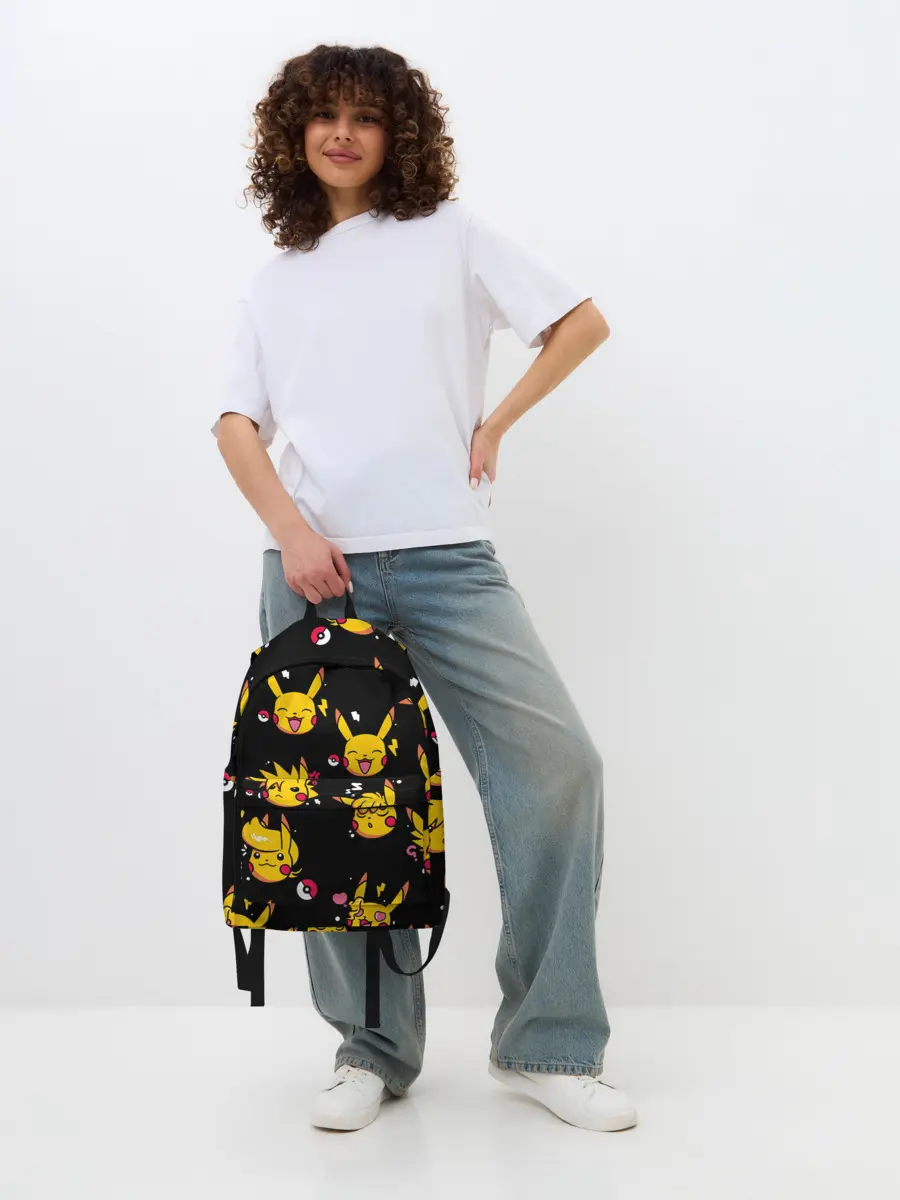 Рюкзак джинсовый / Пикачу Эмоции