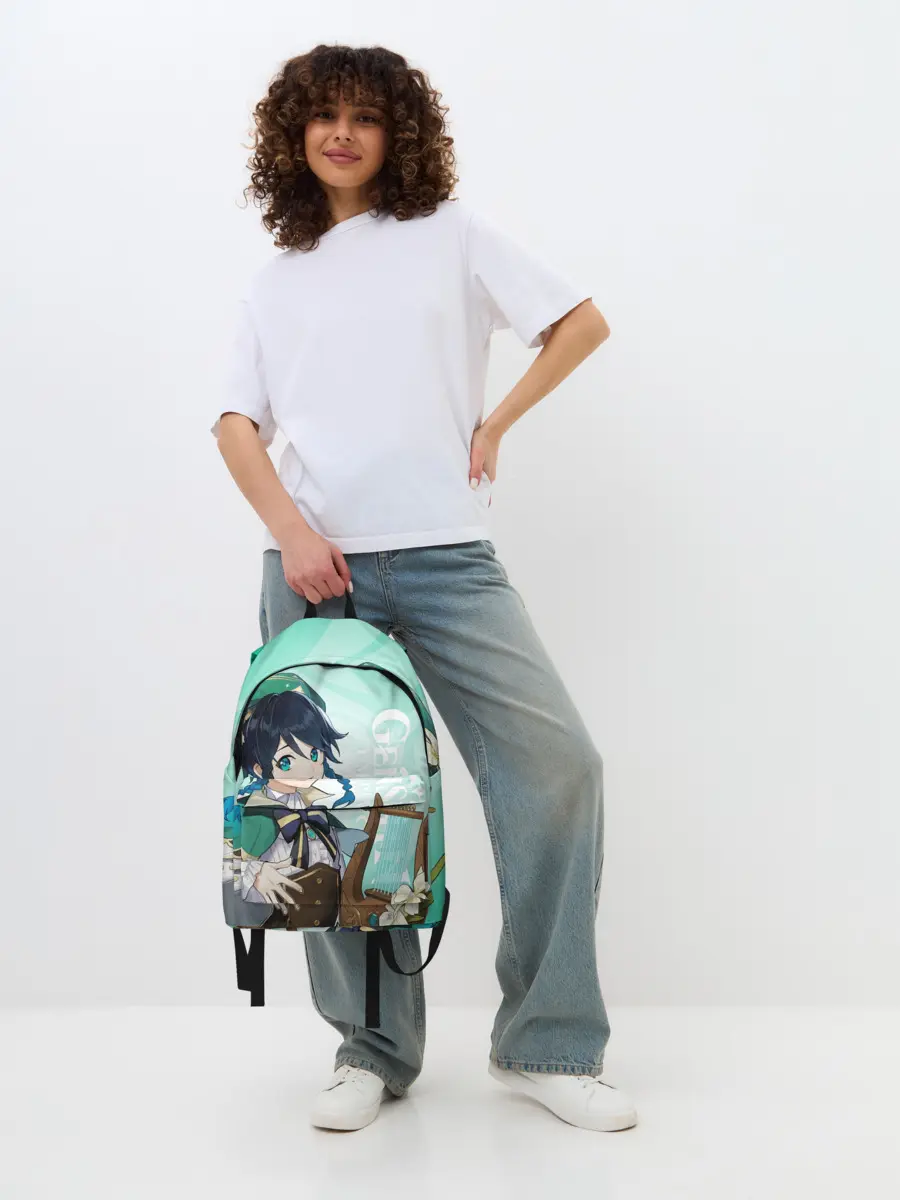 Рюкзак джинсовый / GENSHIN IMPACT, ВЕНТИ
