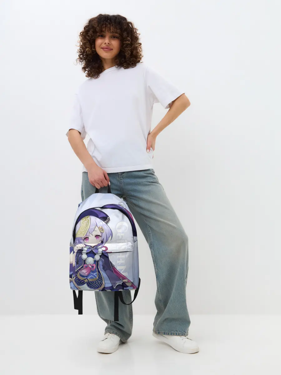 Рюкзак джинсовый / GENSHIN IMPACT, ЦИ ЦИ,