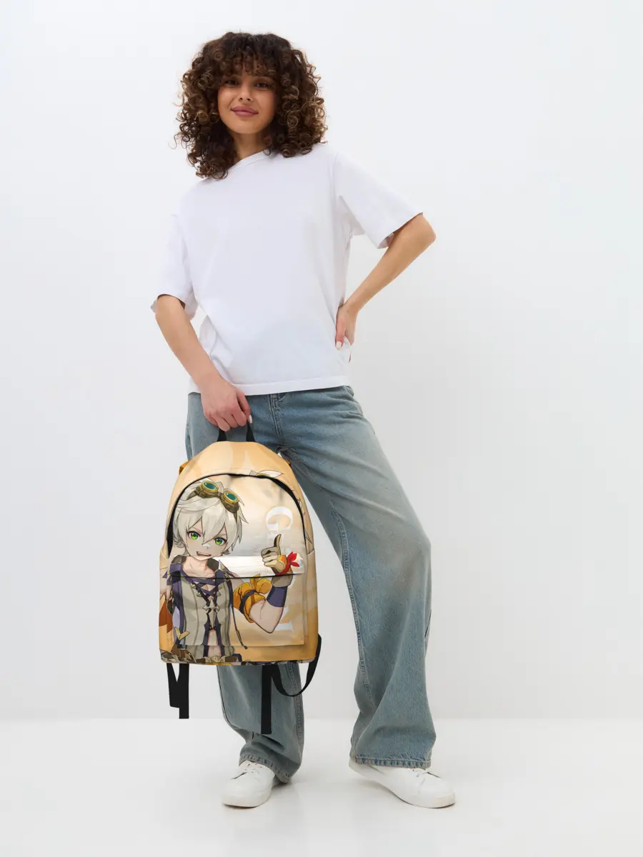 Рюкзак джинсовый / GENSHIN IMPACT, БЕННЕТ