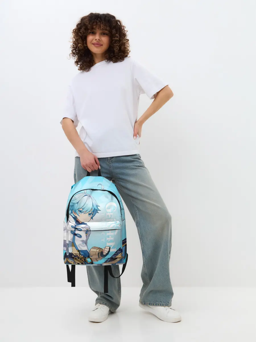 Рюкзак джинсовый / GENSHIN IMPACT, ЧЖУН ЮНЬ