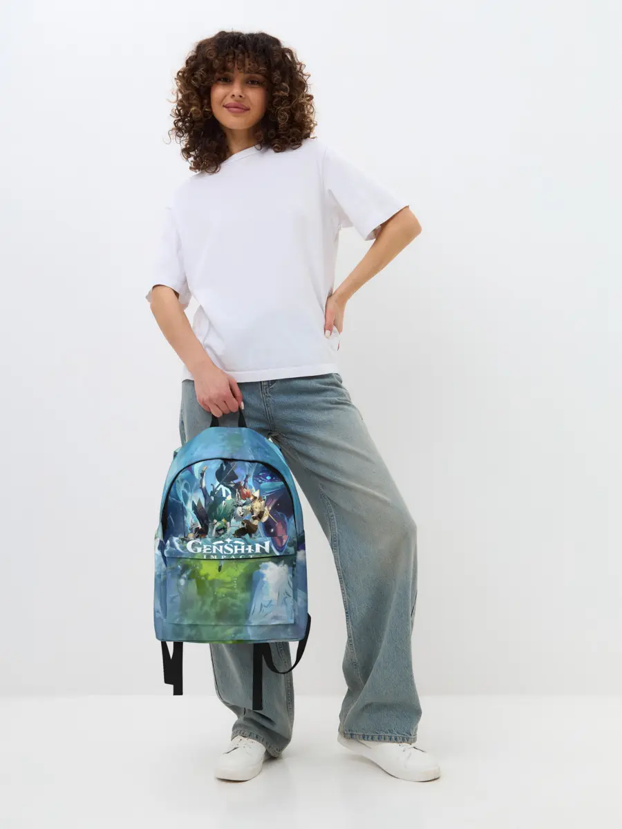 Рюкзак джинсовый / Genshin Impact