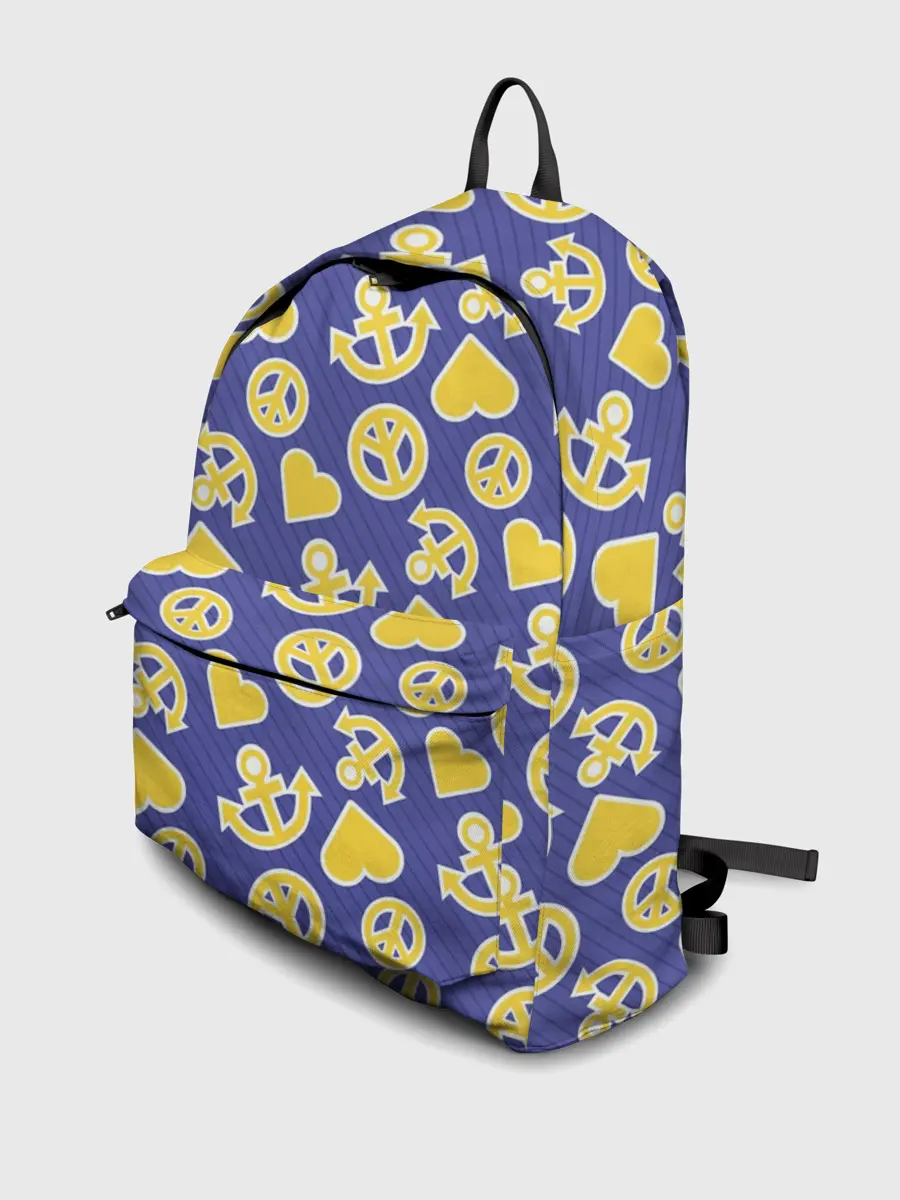 Рюкзак джинсовый / Kimyou na Bouken паттерн