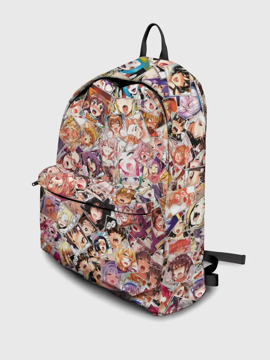 Рюкзак джинсовый / Яркий паттерн АХЕГАО