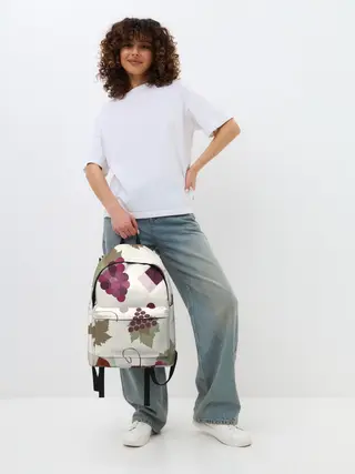 Рюкзак джинсовый / Виноград и винишко