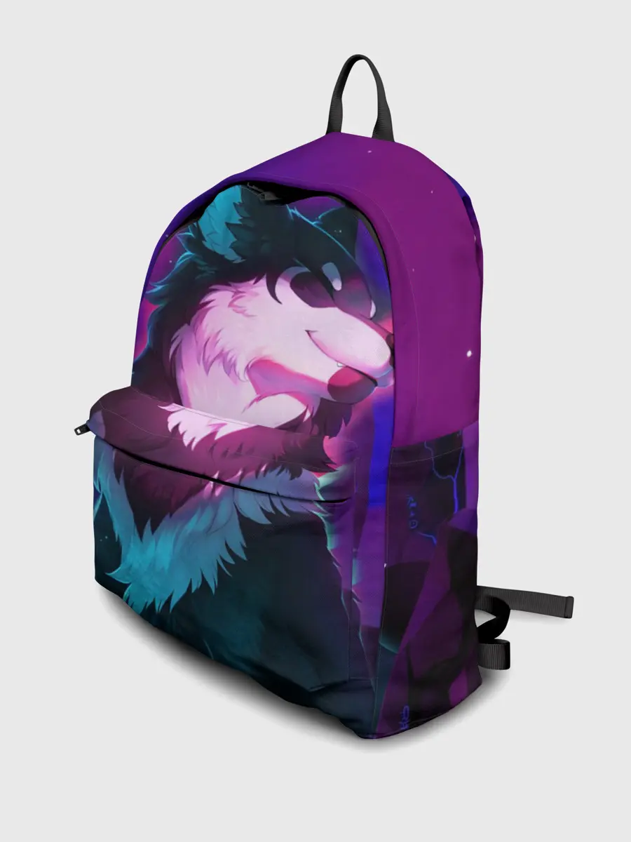 Рюкзак джинсовый / Сказочный волк