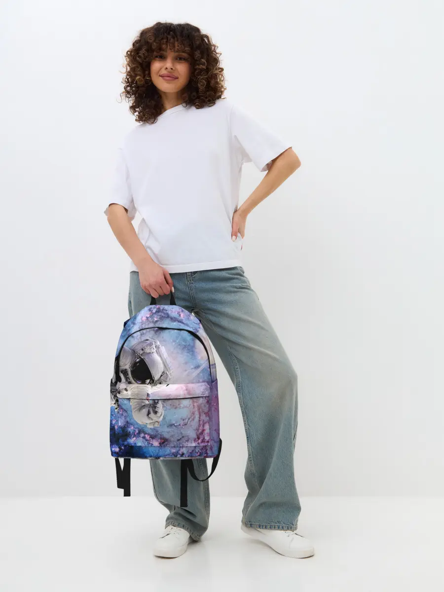 Рюкзак джинсовый / Космонавт