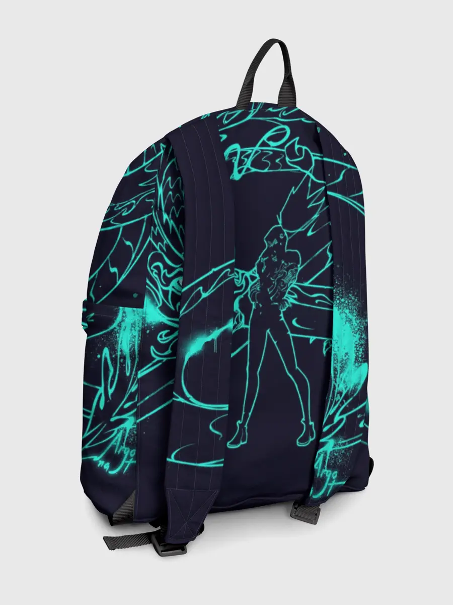 Рюкзак джинсовый / Neon Dragon